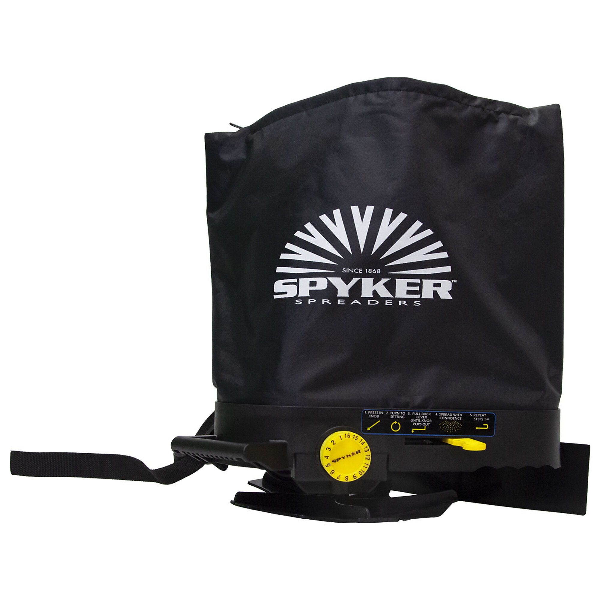Spyker Pro-Series Broadcast Bag Spreader, 25-Lb. Capacity, Model# BCS25